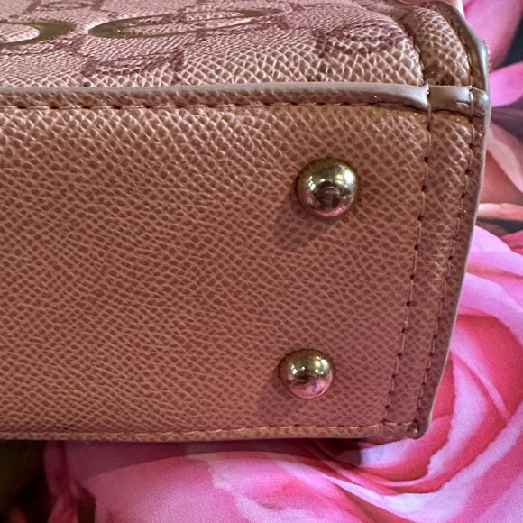 Bebe Pink and Beige Handbag or Crossbody - Picture 7 of 15